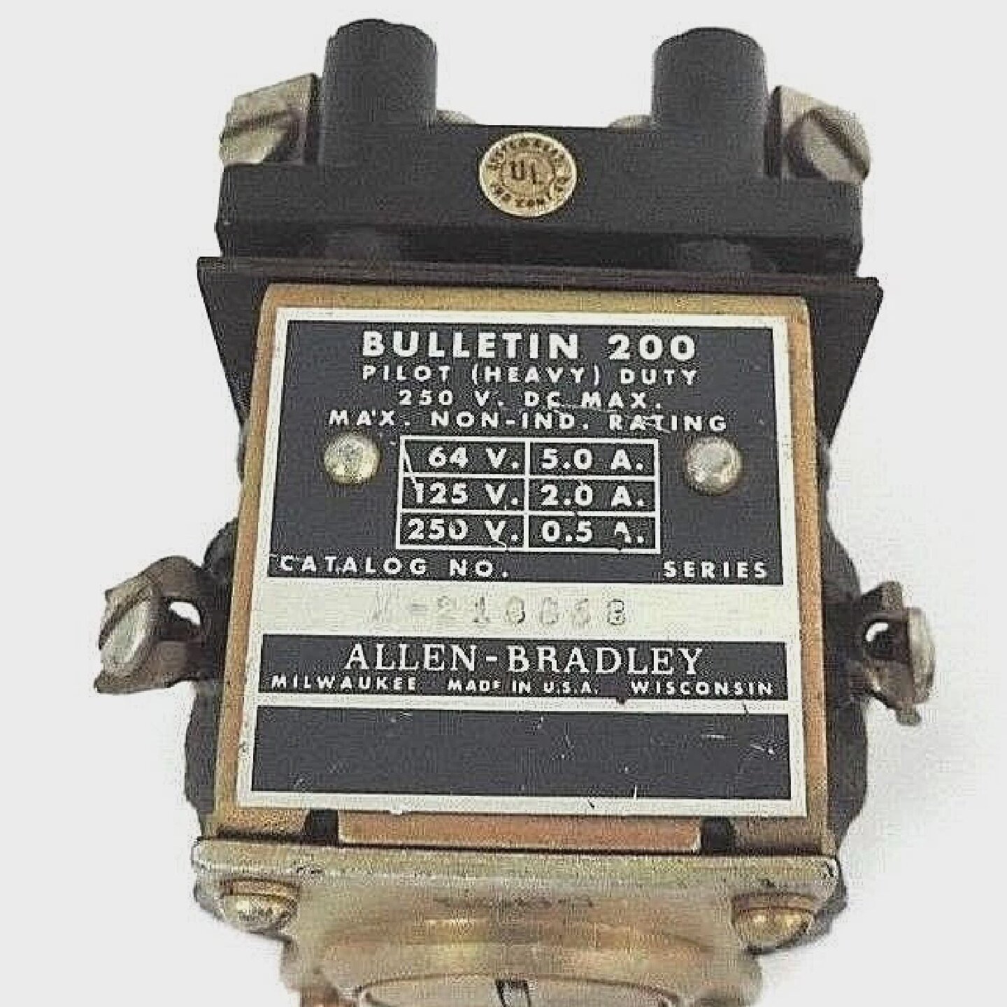 9007CO6ALLEN BRADLEY X218868 RELAY W 00D155 COIL 115125V X21