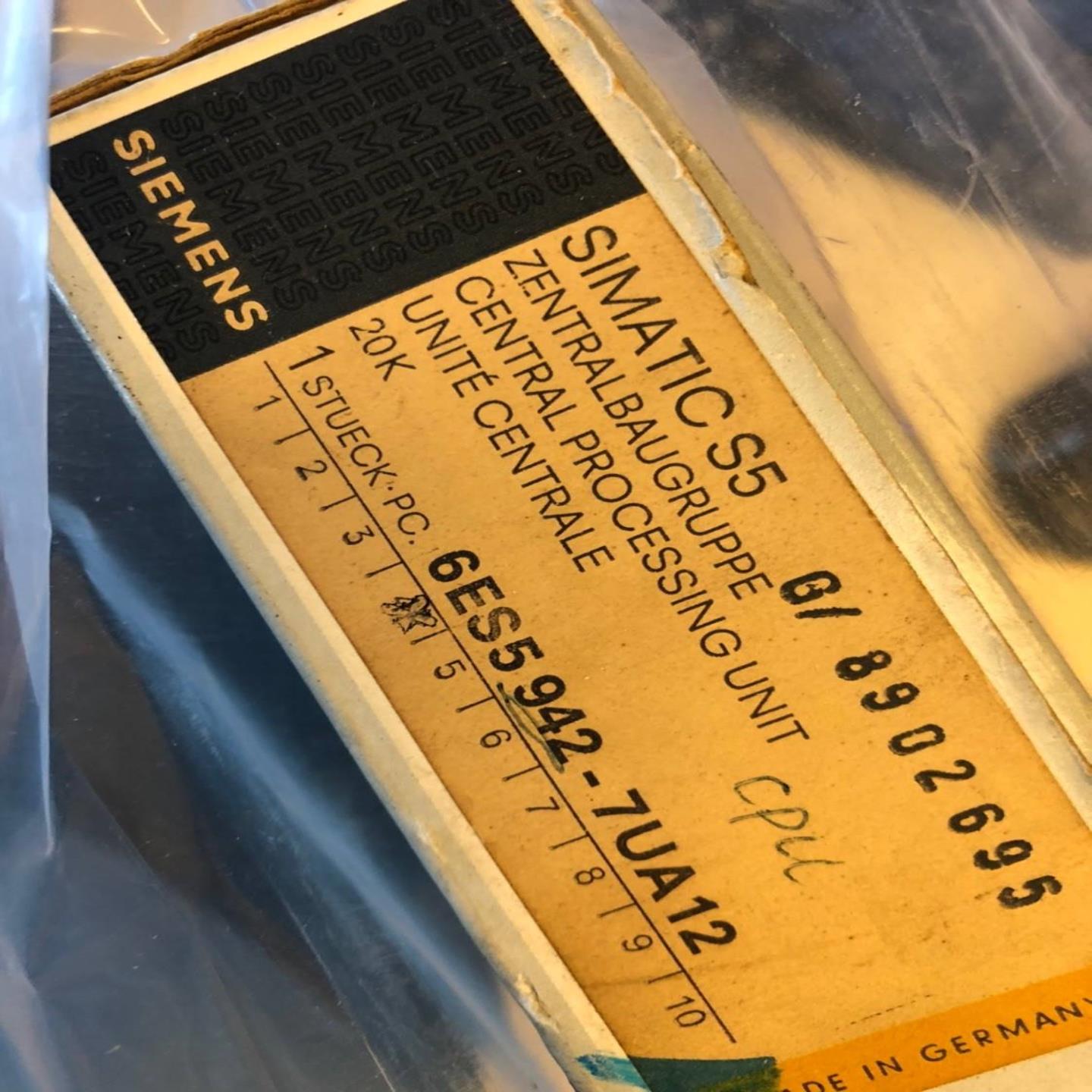 配件SIEMENS模块6ES5942-7UA12  S5 942 CPU F S5-115U PC 议价