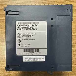 GEFANUCIC695NIU001 2SERIALPORTS ACACRX3iETHERNETNIUW