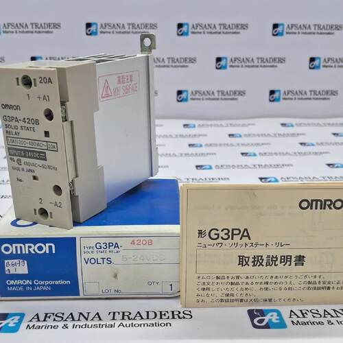 NEW OMRON G3PA420B SOLID STATE RELAY 524VDC 20A