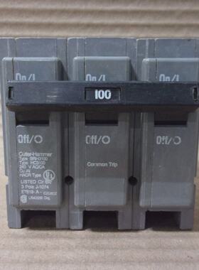 Eaton Cutler Hammer BRH BRH3100 3 Pole 100 Amp 240V Circuit