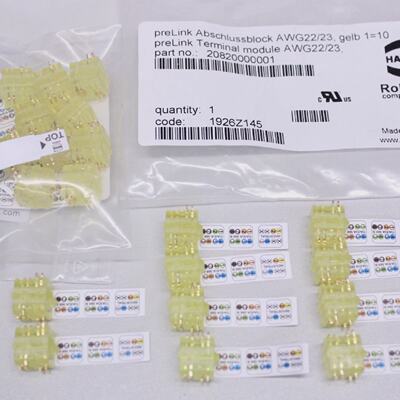 20x HARTING 20820000001 Stecker preLink Terminal Abschlussbl