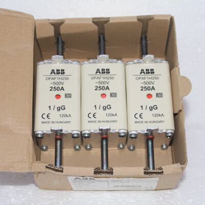 Lot of 3 ABB 1SCA022627R4650 OFAF1H250 HRC FUSE LINK Rated C