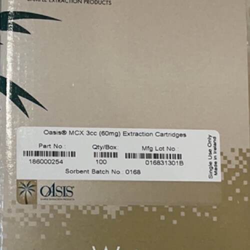 议价WATERS固相萃取小柱186000254 3cc/60mg 100支/盒 原装
