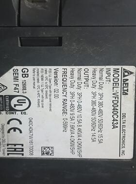 议价台达VFD040C43a变频器实物拍摄包好包邮