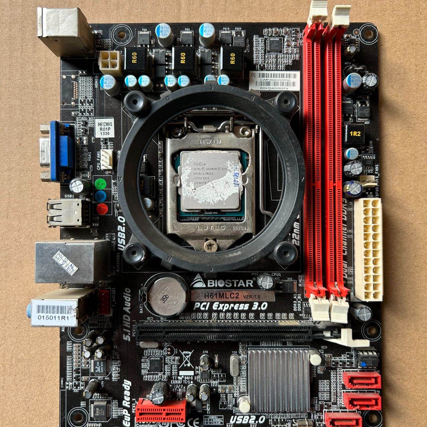 映泰H61MLC2主板，测试正常使用，支持DDR3内存/11-议价