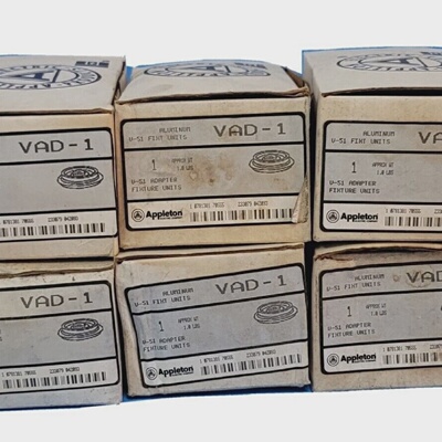 LOT OF 6 NEW APPLETON VAD1 ALUMINUM V51 FIXTURE UNITS VAD1