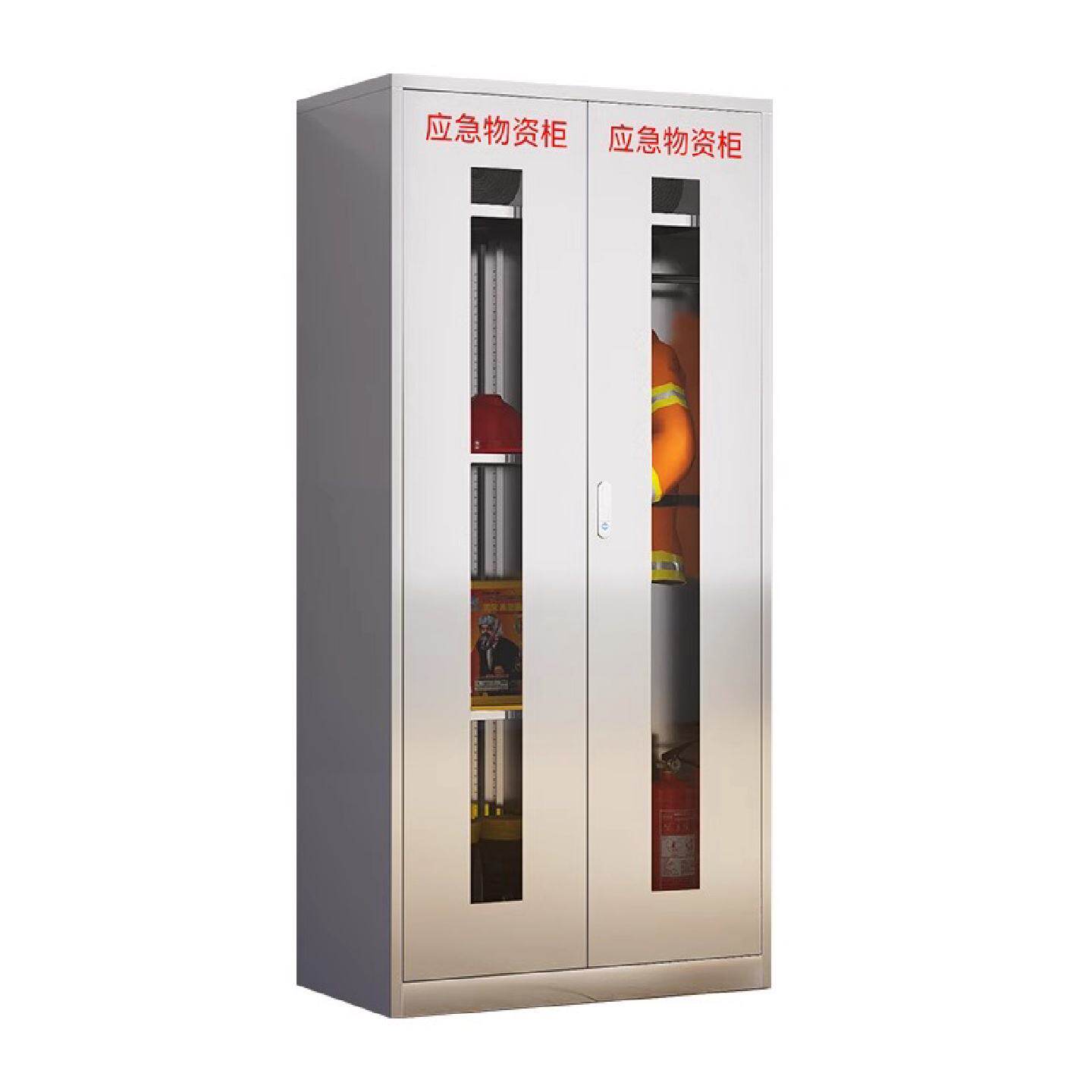 不锈钢防暴器械装备柜应急物资消防柜安保反恐盾牌柜警务室柜防火
