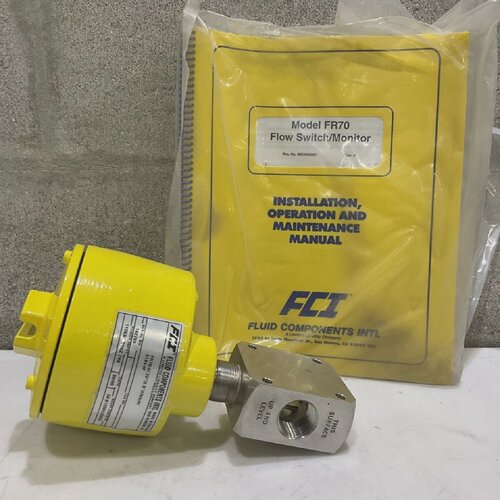 FCI FR704 FLOW SWITCH MONITOR .75 2.5 S L V 5181W 115VAC 60H