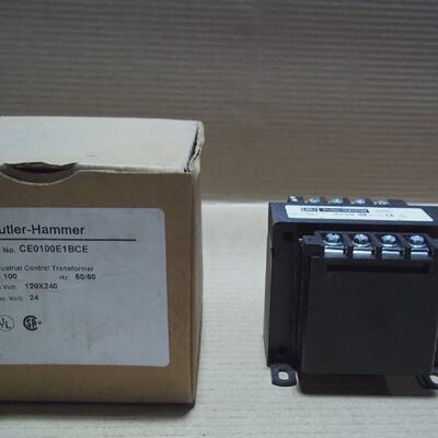 CutlerHammer CE0100E1BCE 100VA Industrial Control Transforme