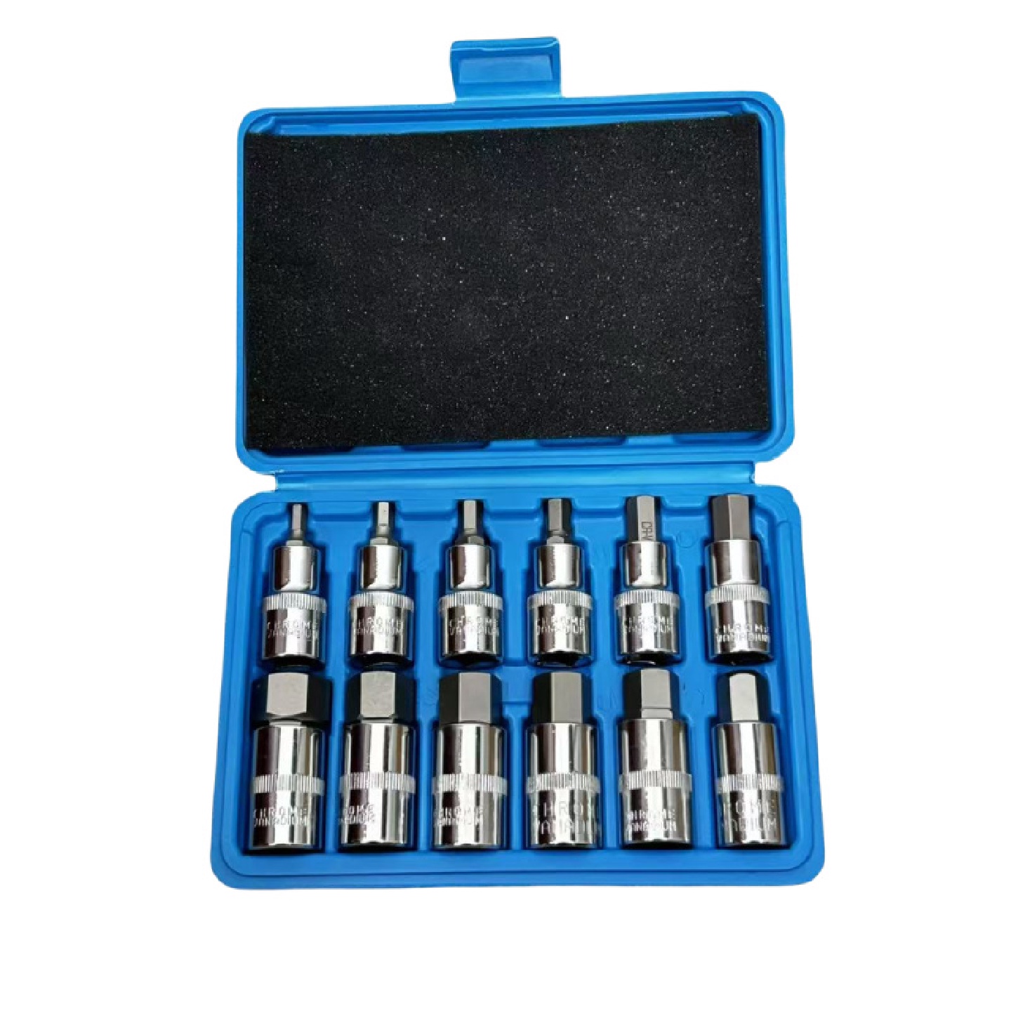 12PC1/2规格滚花压批套筒气动汽修组套五金工具