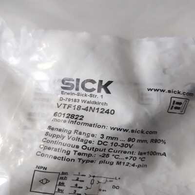 【议价】德国西克传感器VTF18-4N1240货号60128适用