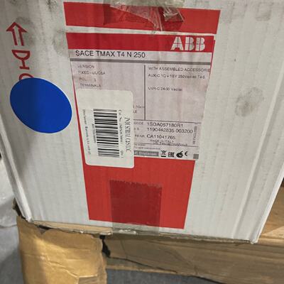 NEW ABB  SACE  T4N 250 100 AMP 3 POLE 600V CIRCUIT BREAKER