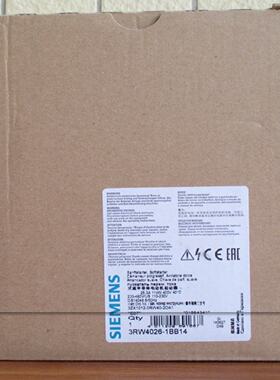 议价全新3RW4026-1BB14软起动器S0 25A 11kW/400V 3RW4O261BB14西