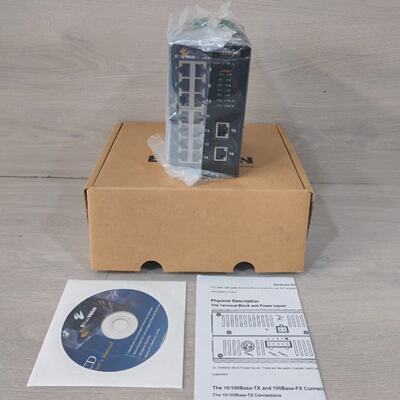 ETHERWAN EX9516000B 16*10100TX Hardened Unmanaged Switch