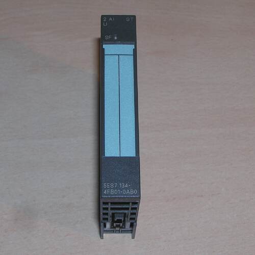 Unused  Siemens 6ES71344FB010AB0 E03 ET200S 2 AI U ST wo ori