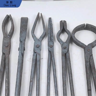 钳铁匠手动坩埚物钳夹钳锻打焊接钳打铁钳子锻造工具铝锭锻打新品