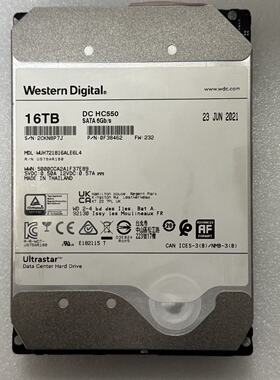 西数 Ultrastar HC550 16TB企业级硬盘议价
