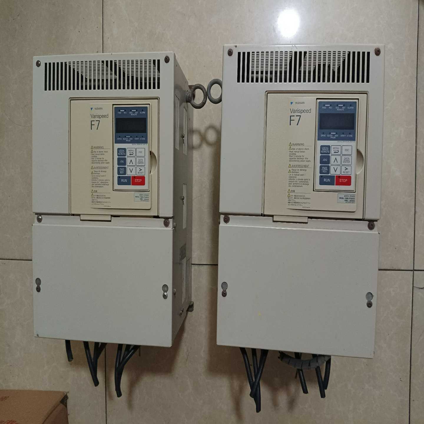 CIMR-F7A4030原装拆机安川F7系列30KW变频器，--议价商品