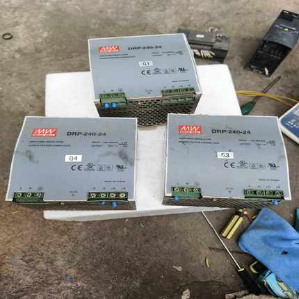 咨询-明纬电源型号DRP-240-24，成色如图，功能正常，共