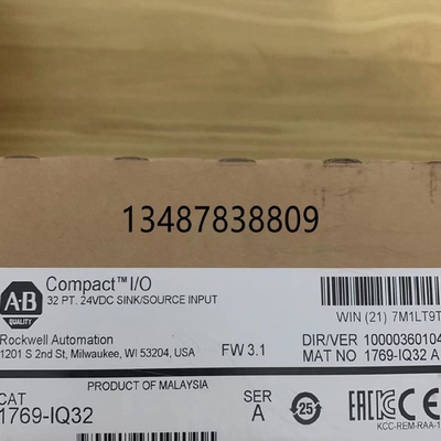 议价1769-IQ32 CompactLogix32 24VDC D/I PLC输入AB罗克韦尔1769