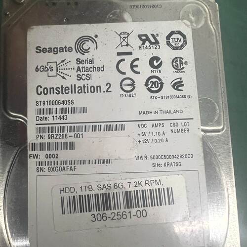 希捷ST91000640SS  1T 7.2K 2.5 SA-议价