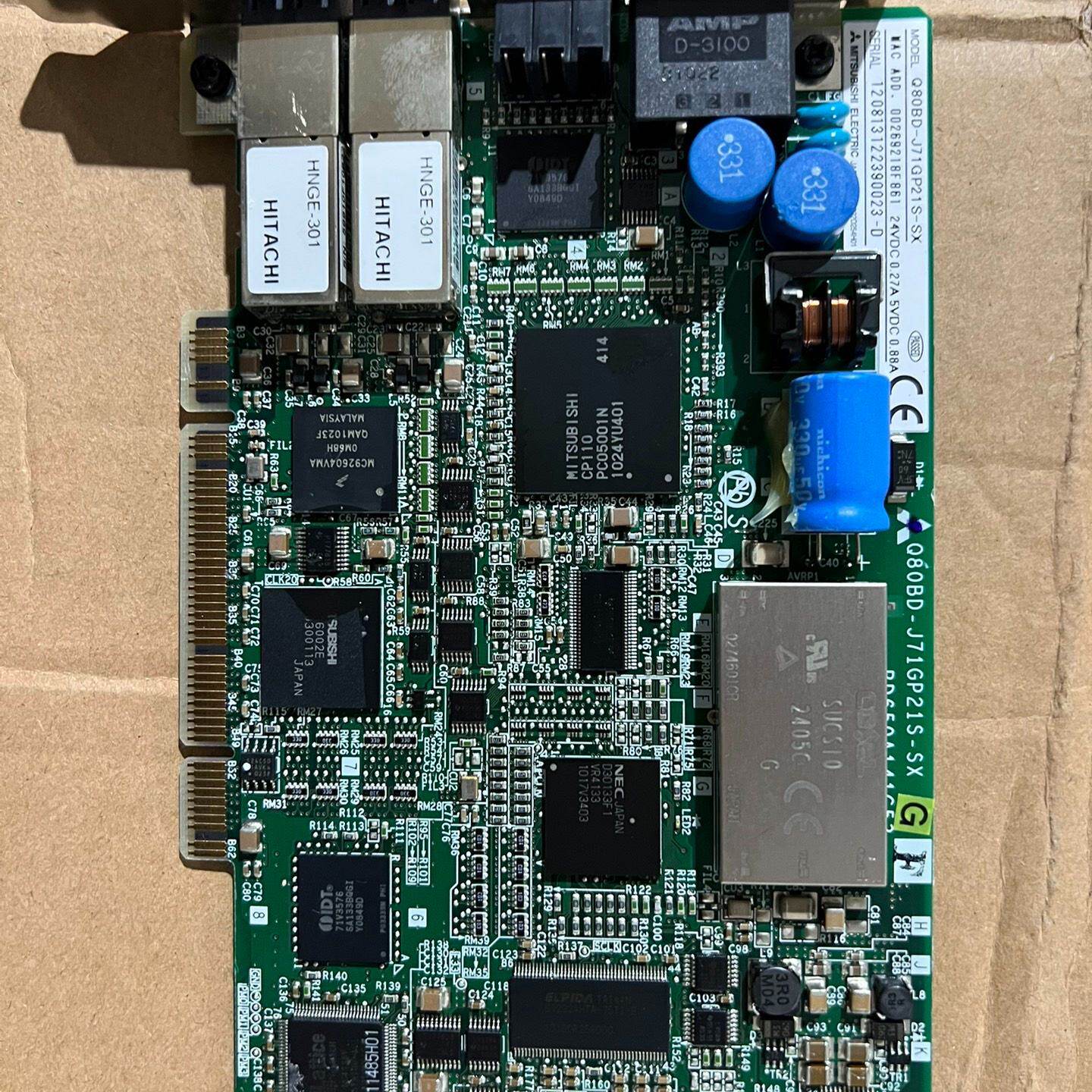 出一块二手Q80BDJ71GP21SSX三菱PLC光纤通-议价