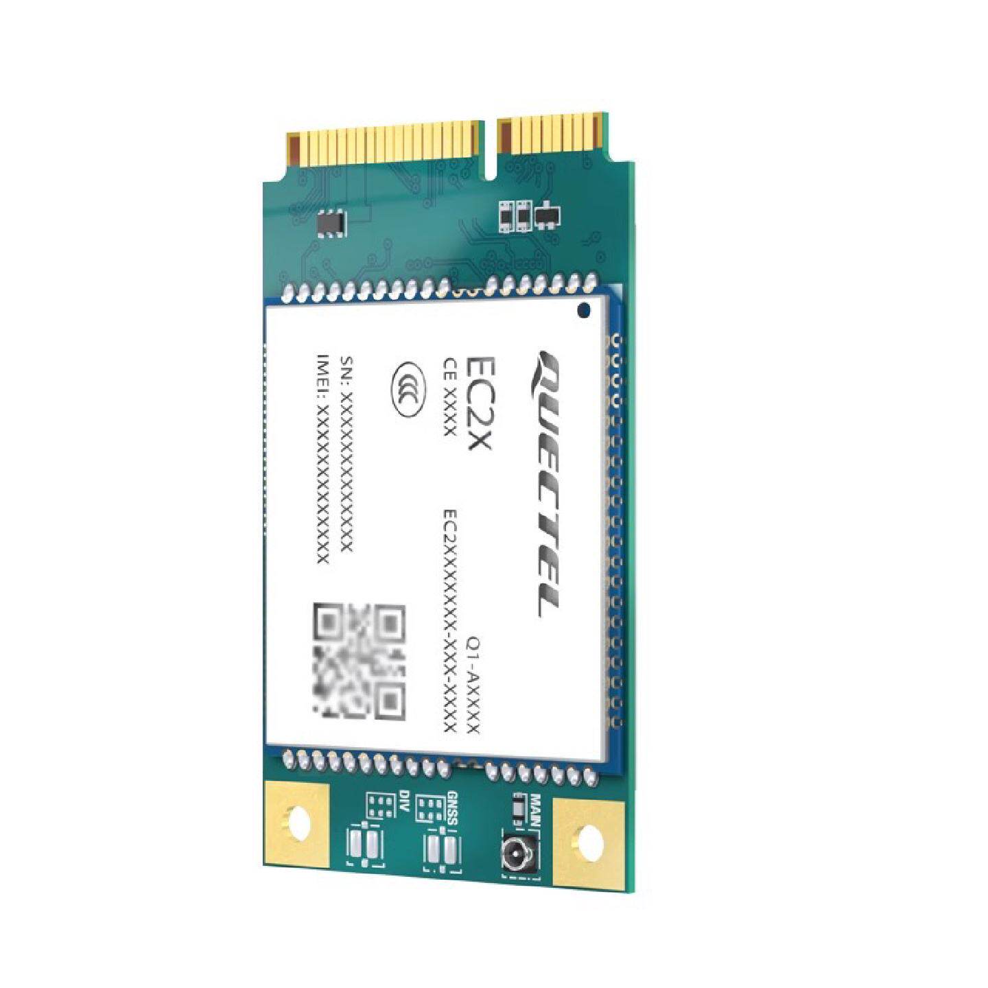 移远4G模块EC2X国外频段欧洲北美全网通讯GPS定位语音模组