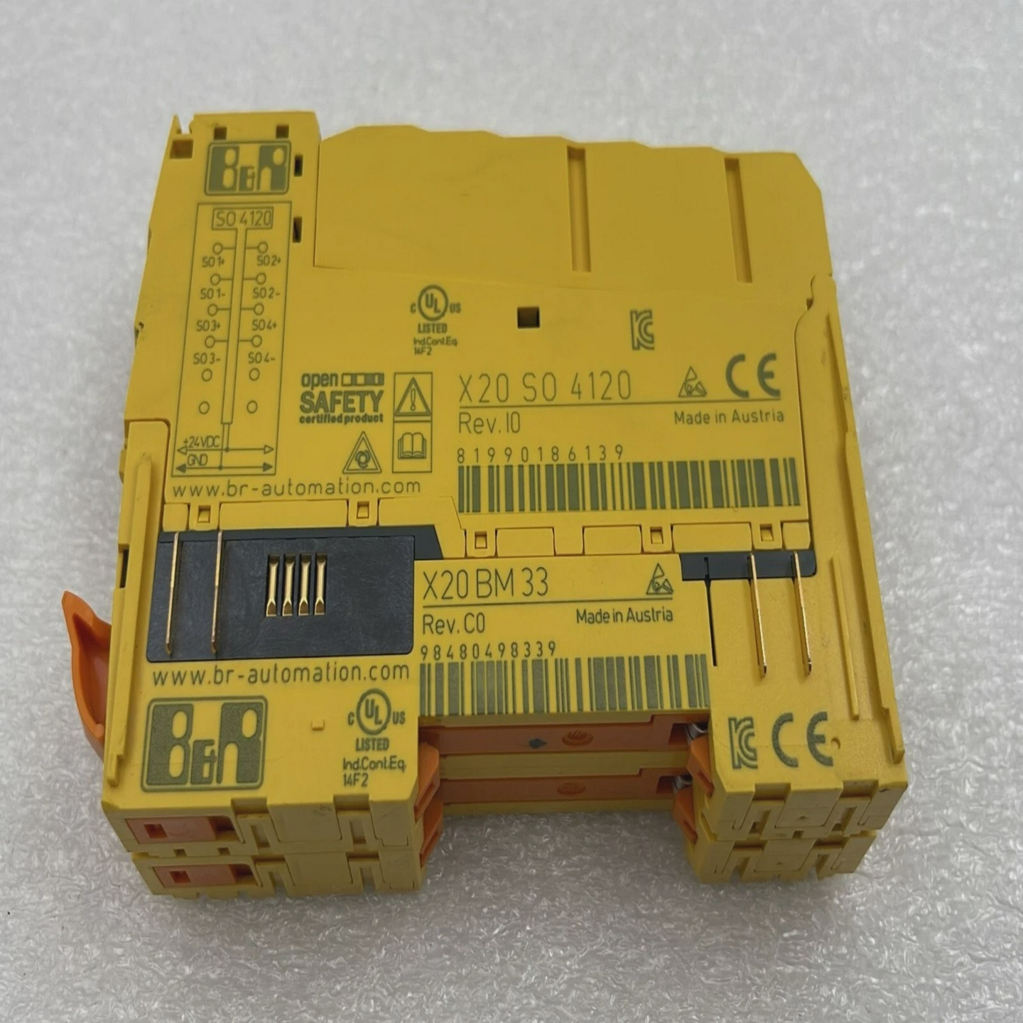 B&RAutomationX20SO4120POWERLINK数字控制输入模块带X20