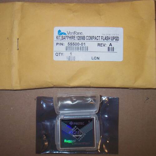 NEW VERIFONE 5550001 KIT SAPPHIRE 128MB COMPACT FLASH UPGRAD
