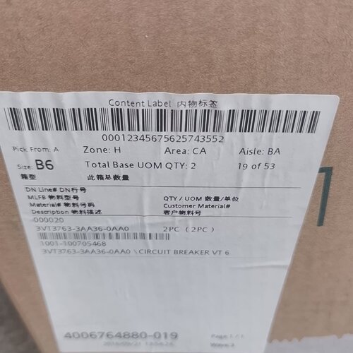 询价/塑壳断路器3VT37633AA36OAA0本体