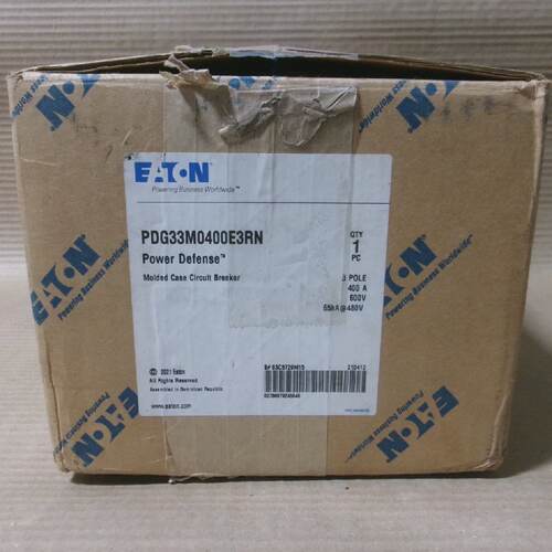 New Eaton PDG PDG3 PDG33M0400E3RN 3 Pole 400 Amp 600V Circui