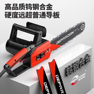 切割手持小型电锯木工电动专用 电剧伐木锯220V锯树神器家用插电式