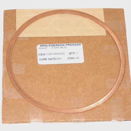 NEW MPW EMERSON PROCESS 13A0354X022 GASKET 4.72X5.16X.03 COP