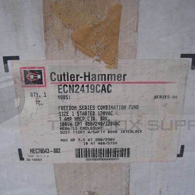 Nuevo Cutler Hammer Ecn2419cac Arrancador Combinado Tamao 1