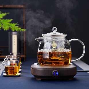 绿昌明玻璃煮茶壶耐高温大号泡茶壶家用电陶炉烧水壶加厚