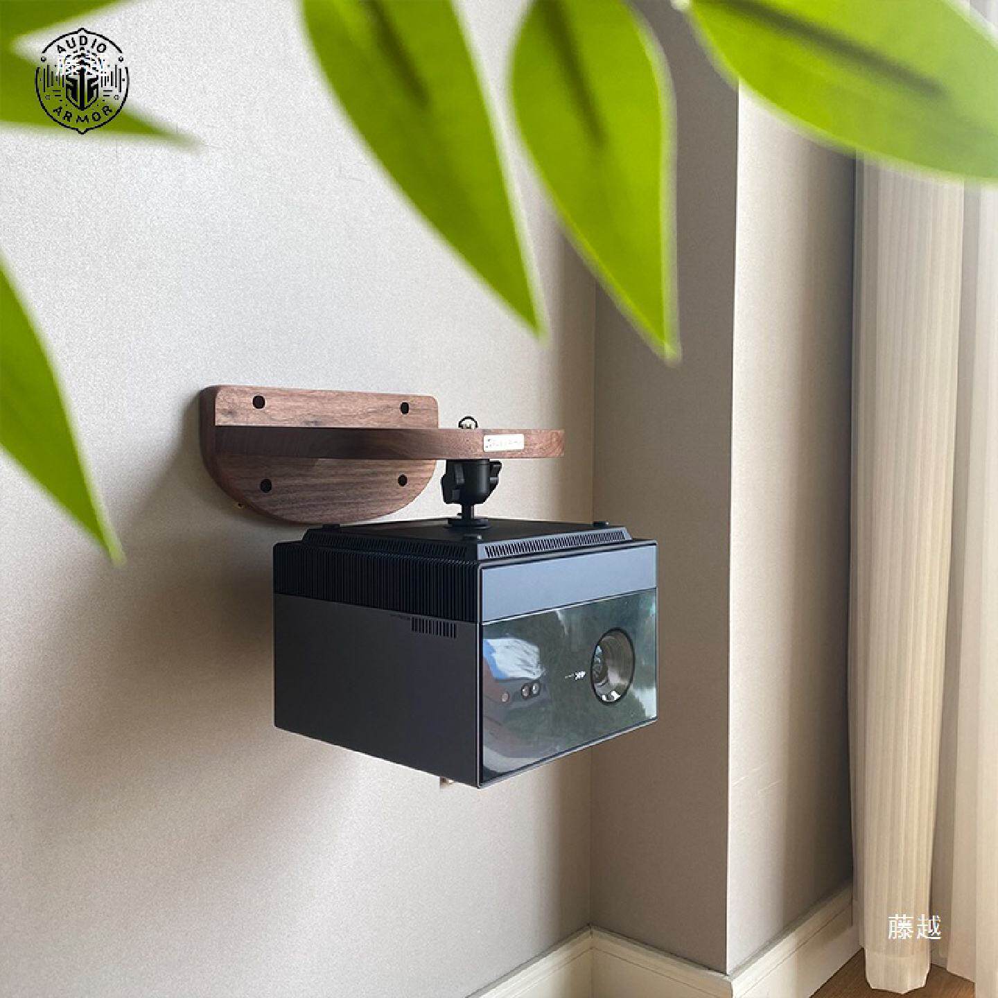 投影仪支架实木当贝F6倒装吊装托挂墙上床头投影仪壁挂置物架