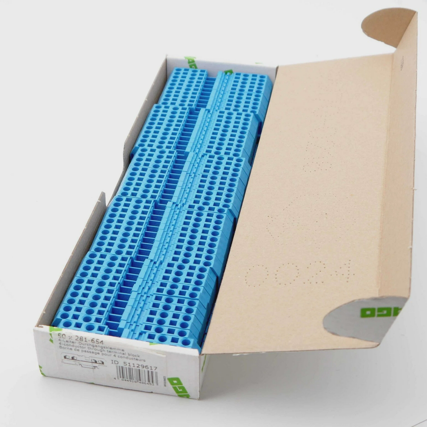 52xWago281-654281654511296174mm24-Leiter-Durchgangskle