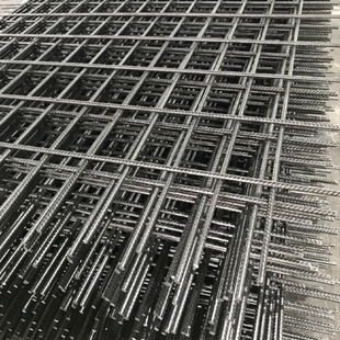 冷轧带肋钢筋网8厘建筑工地网格片HBP300混凝土铁丝网A152路面网