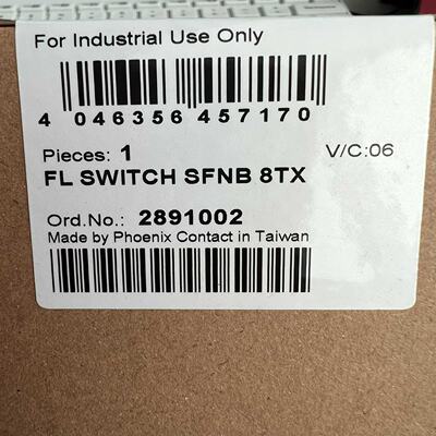 议价菲尼克斯2891002.  FL SWITCH SFNB 8拍前询价