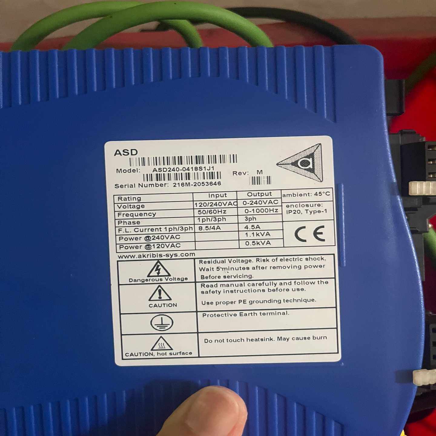 Akribis雅科贝斯驱动器ASD240-0418S1J1询价