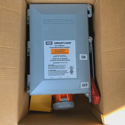 Hubbell 430MIF12W Fused Mechanical Interlock 120240VAC 30A N