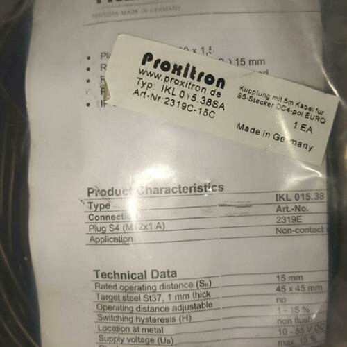 议价议价德国 proxitron IKL015.38SA 传感器