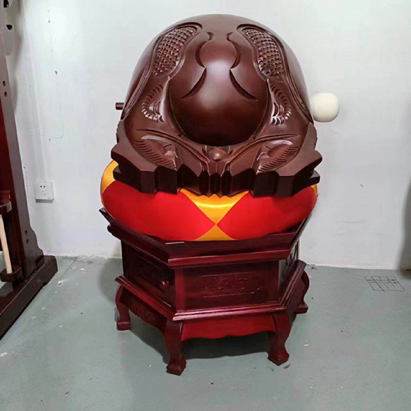 台湾草花梨精雕龙雕木鱼12到36寸佛具法器寺庙用品佛堂水陆法会