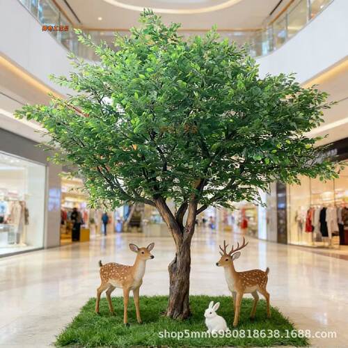 仿真榕树大型假树许愿树酒店室内外造景仿生绿植装饰婚庆橱窗道具
