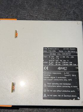 溢价-易福们ifm电源DN3012DC245A120W成色如