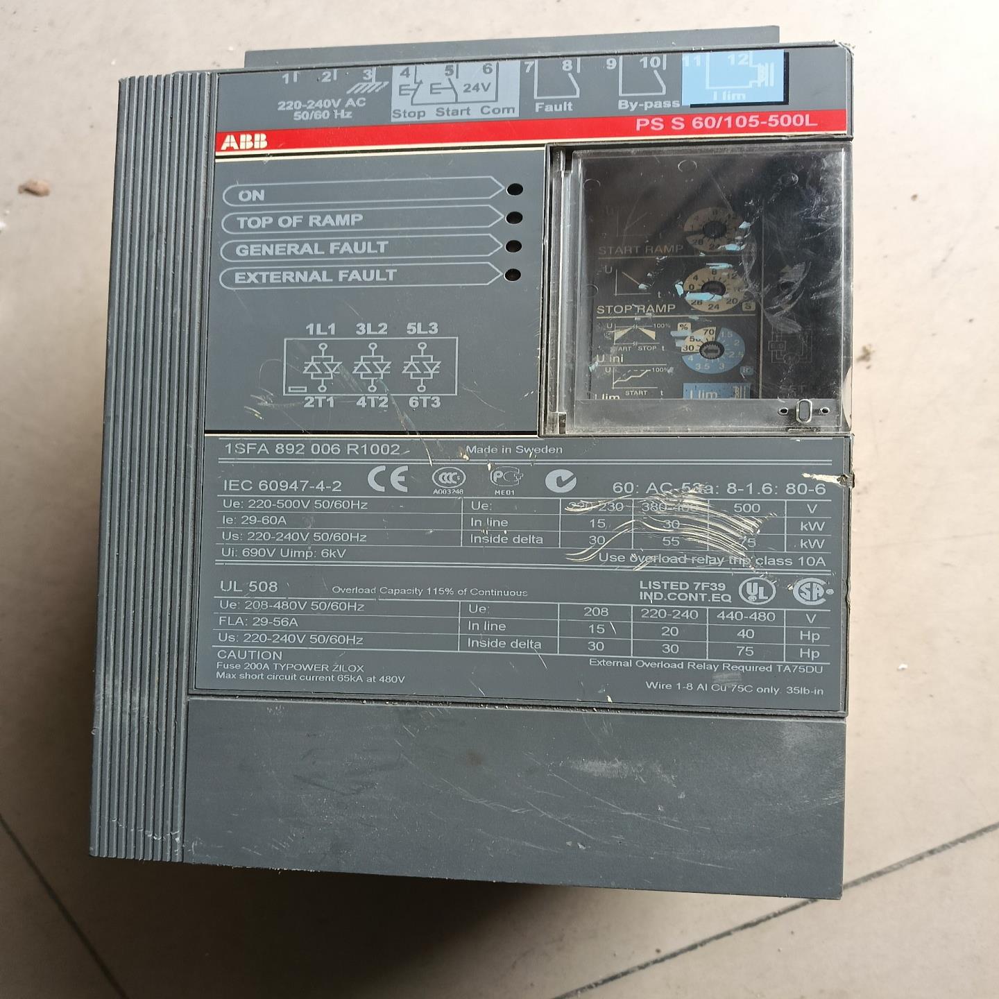 软启动PSS60/105-500L询价