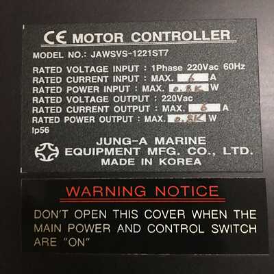JUNG-A MOTOR CONTROLLER  JUNG-A  JAWSVS-1221ST7 3WAY~询价