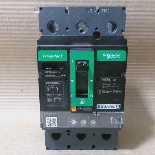 Square D JDP36250U31X 3 Pole 250 Amp 600V JDP36250 Circuit B