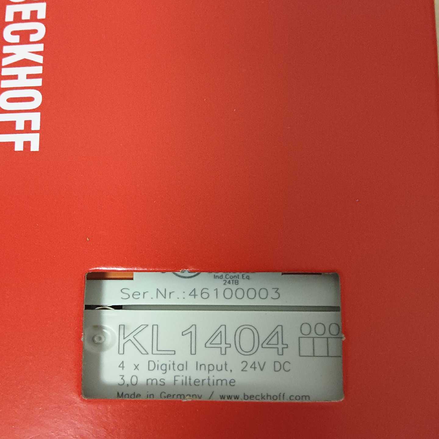 倍福模块KL1404原装正品链接实物拍摄需要的联系